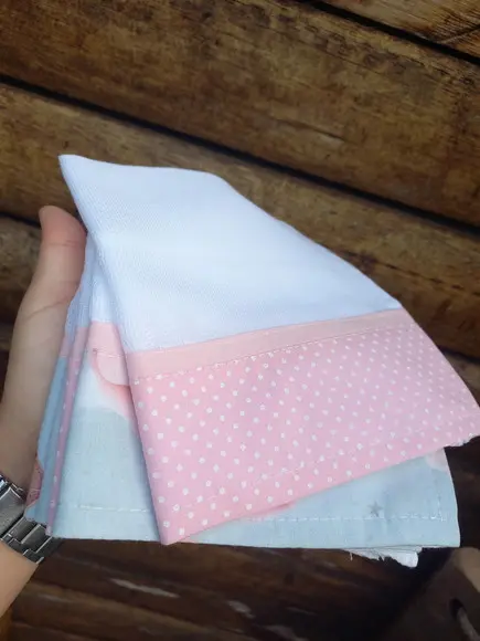 5x Fralda Pano, Boca, Babete, 100% Algodão, Enxoval do Bebê.