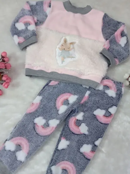 Conjunto Infantil de Inverno Fleece. ( 4 ou 6 Anos )