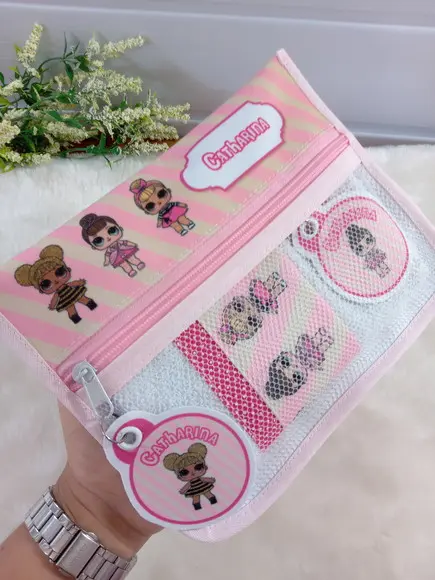 Estojo Higiene Bucal com Toalhinha Personalizada.