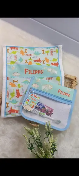 Estojo Higiene Bucal Personalizado com Toalhinha.