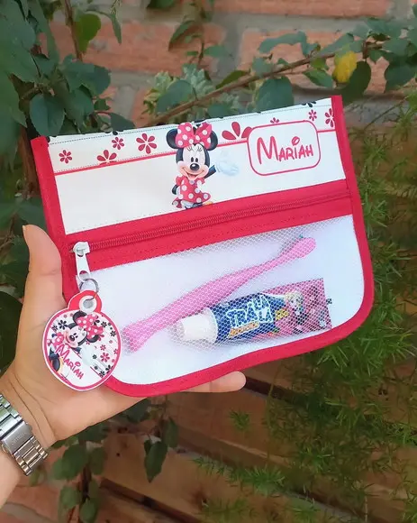 Estojo, Higiene Bucal Personalizado Kit Escolar