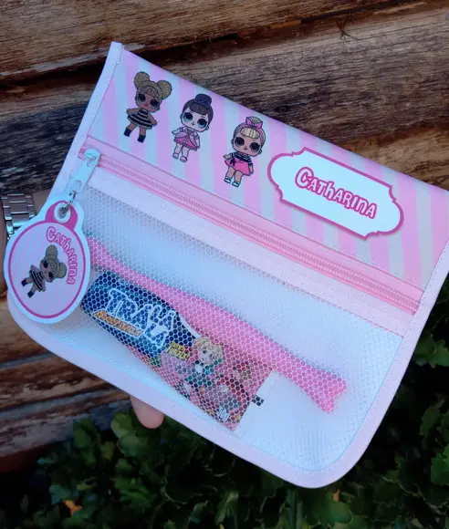 Estojo, Higiene Bucal Personalizado Kit Escolar