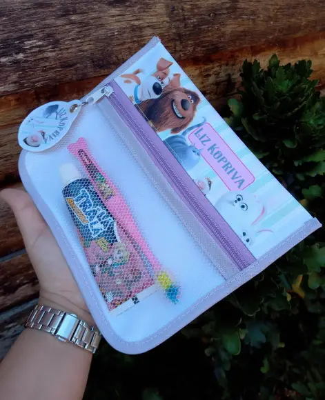 Estojo, Higiene Bucal Personalizado Kit Escolar