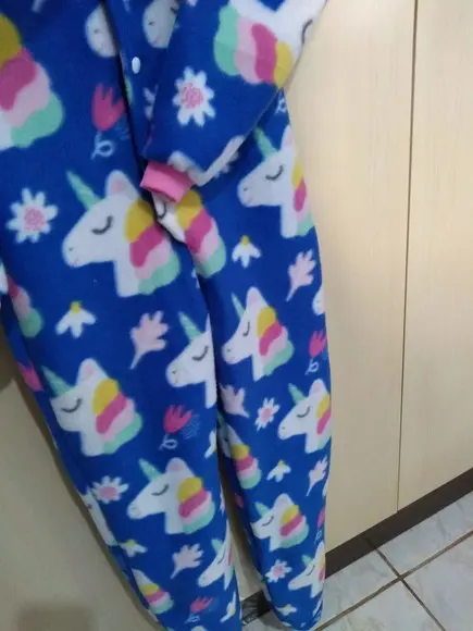 Macacão Pijama em Soft. (8 ou 10 anos)