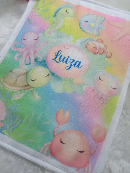 Toalhinha Personalizada Sublimação.