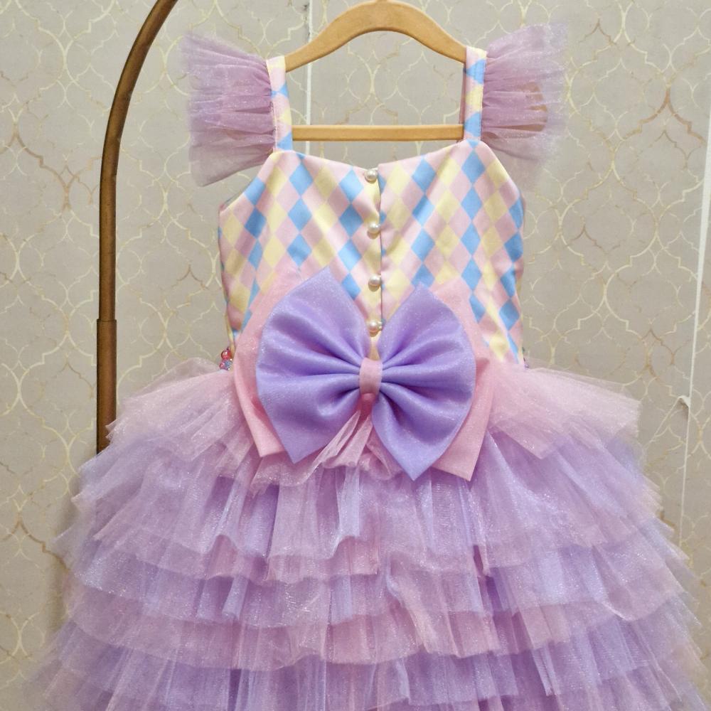 Vestido Luxo Tema Stitch e Angel