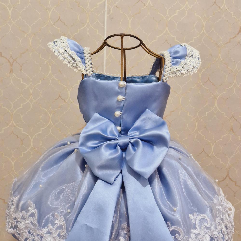 Vestido Azul Tema Galinha Pintadinha