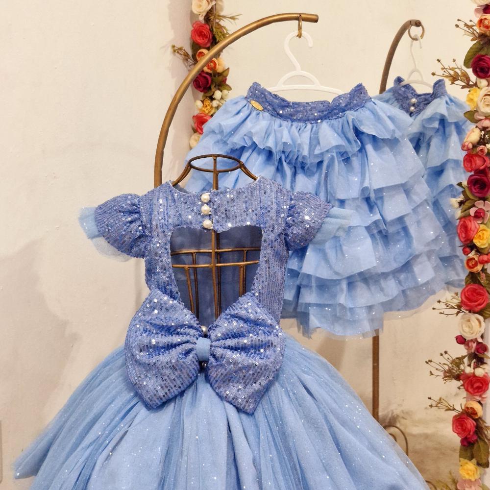 Vestido Luxo Stitch Lilo 2em1
