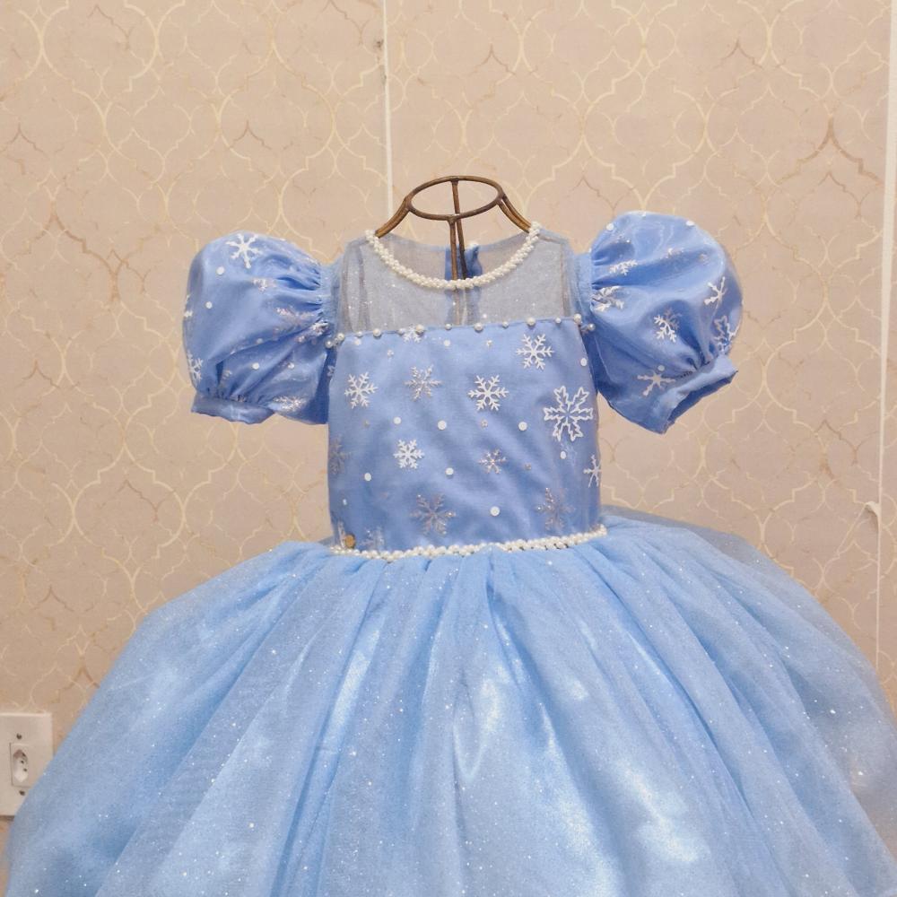 Vestido Elsa Frozen com Capa