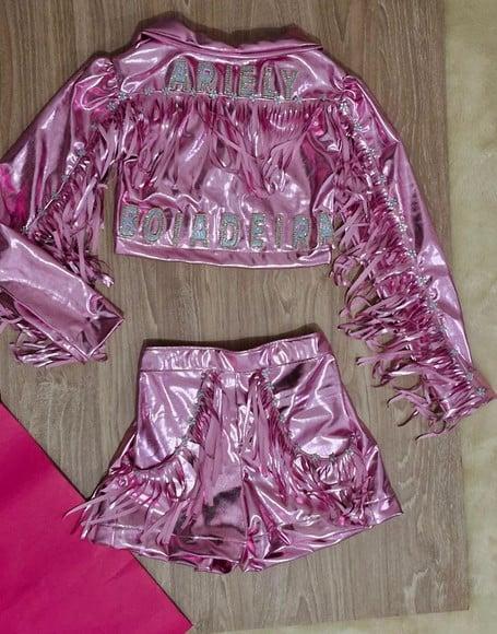 Conjunto Boiadeira com Nome Bordado