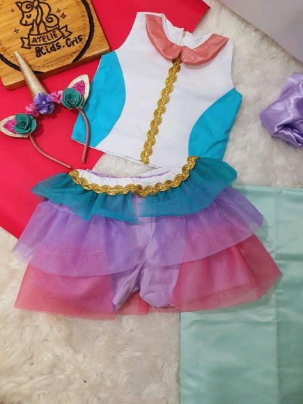 fantasia Conjunto lol unicórnio