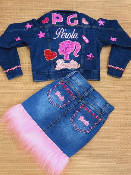 Kit Jaqueta Jeans com Saia Personalizada