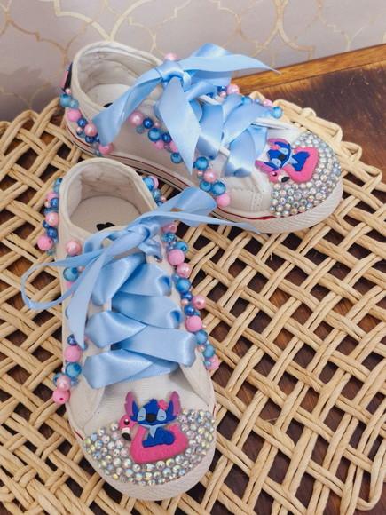Sapato Estilo All Star Tema Stitch
