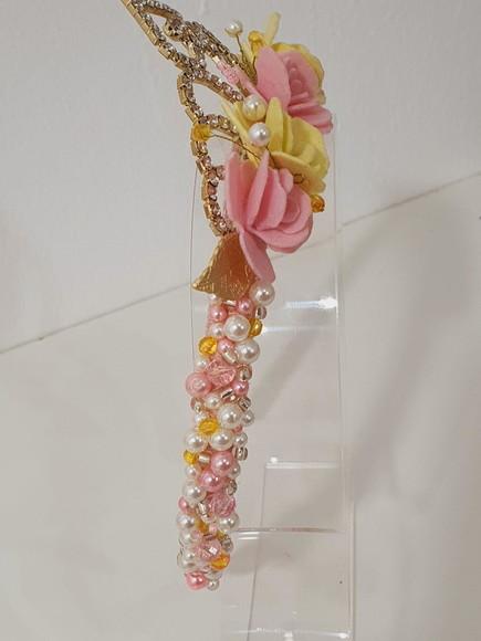 Tiara Coroa Flores Princesa Disney
