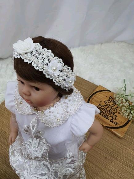Tiara de luxo batizado
