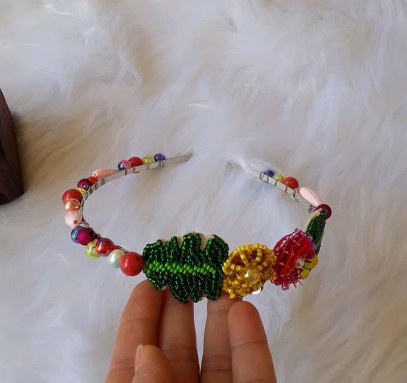 Tiara flamingo luxuosa