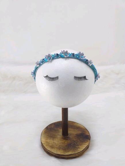 Tiara headband Blue bebê