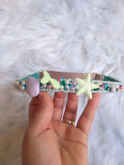 Tiara Headbands Pequena Sereia