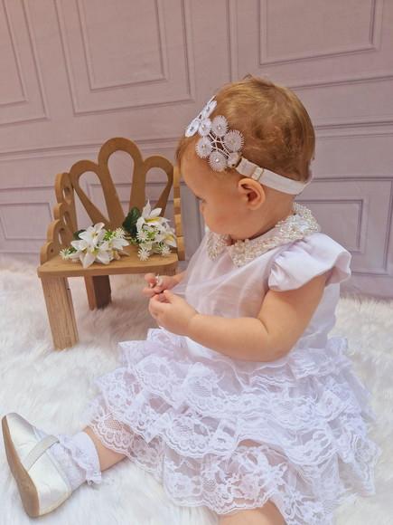 Tiara Herdband Batizado Infantil