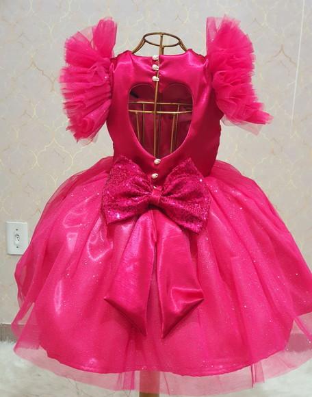 Vestido Barbie rosa pink
