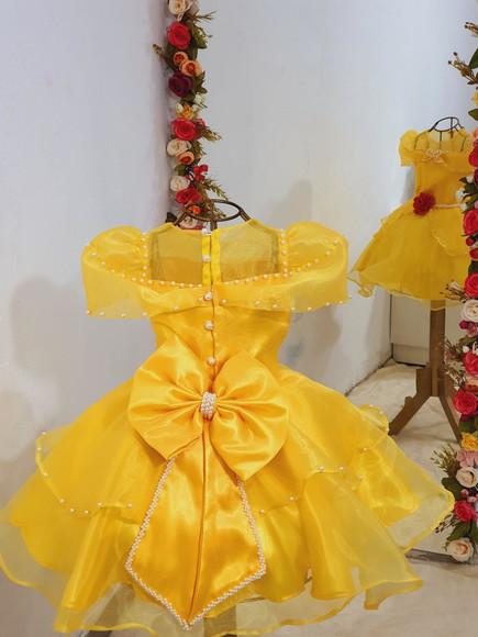 Vestido Bela  e a fera Comprimento Curto