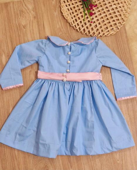 Vestido Bonequinha Azul