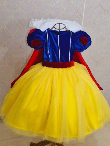 Vestido Branca Neve Corpo Veludado