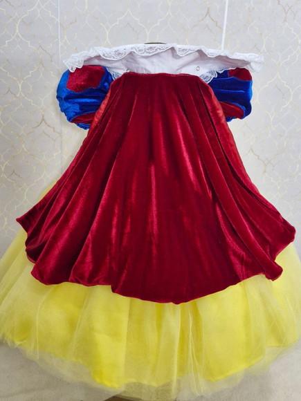 Vestido Branca Neve Corpo Veludado
