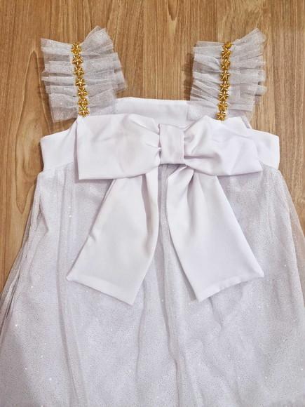 Vestido Branco Reveillon Infantil