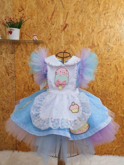 Vestido Doces Doceria Comprimento Curto