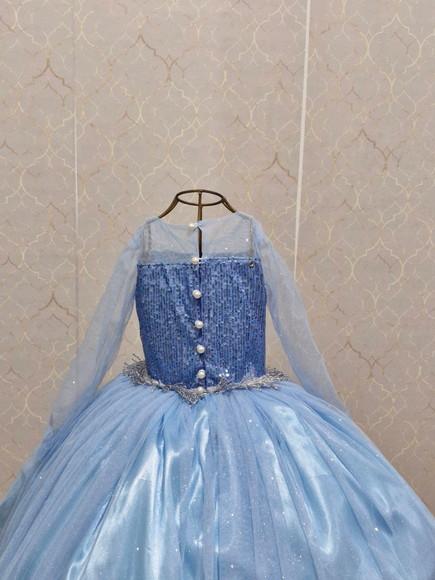 Vestido Elsa Frozen com Capa