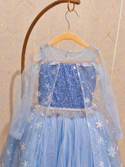 Vestido Elsa Frozen com Capa