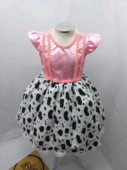 Vestido Fazendinha Rosa