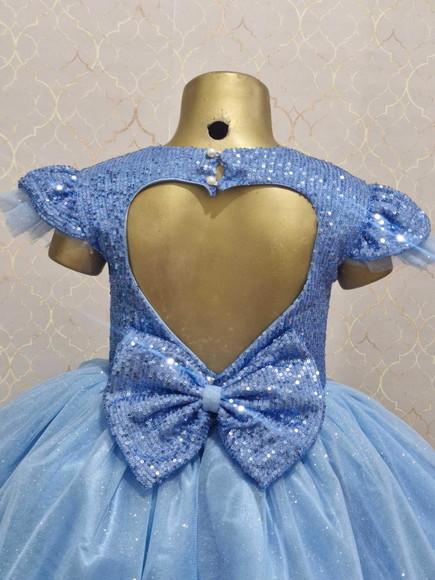 Vestido Luxo Infantil Smurfette