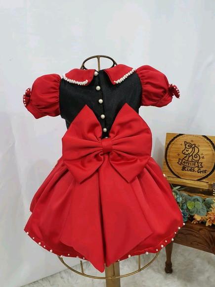 Vestido Luxo Mínnie Vermelha