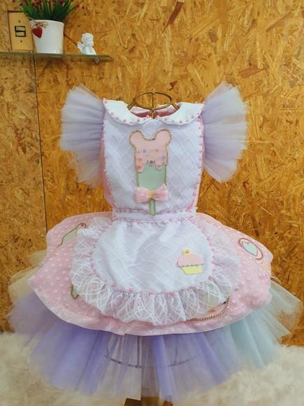 Vestido Minnie Confeiteira