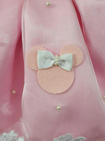 Vestido Minnie Rosa Luxo