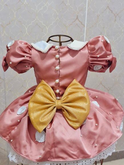 Vestido Minnie Rosé Luxo