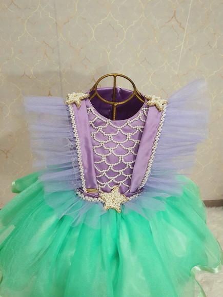 Vestido Pequena Sereia Comprimento Curto