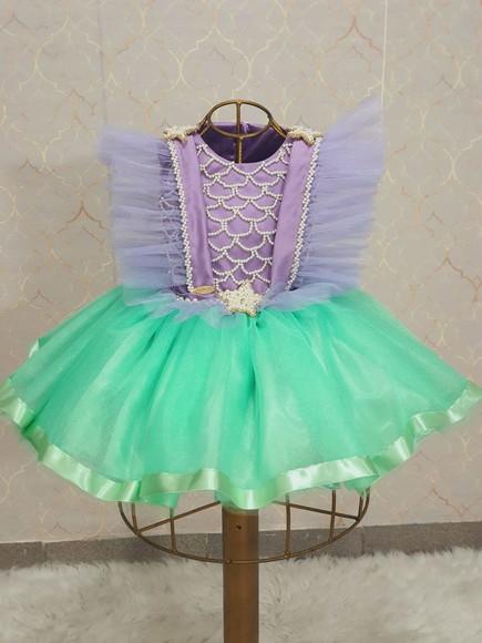 Vestido Pequena Sereia Comprimento Curto