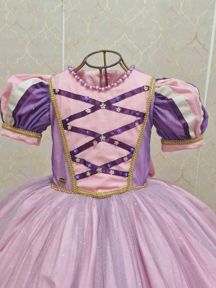 Vestido Princesa Rapunzel