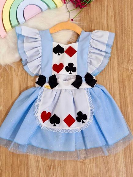 Vestido Romper Alice no País das Maravilha