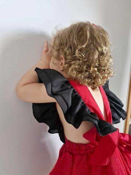 Vestido Romper Minnie Vermelha
