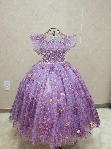 Vestido Sereia Luxo Brilhoso