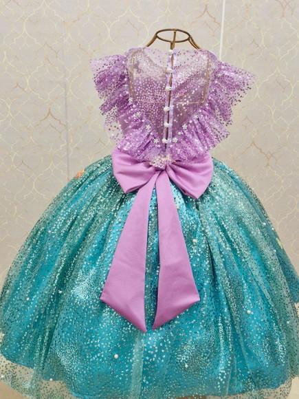 Vestido Sereia Luxo Brilhoso