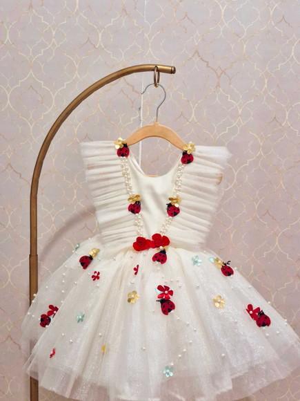 Vestido Tema Joaninha Luxuoso