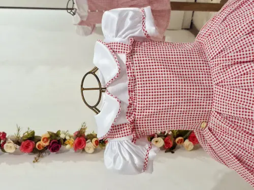 Vestido Xadrez Vermelho Bonequinha