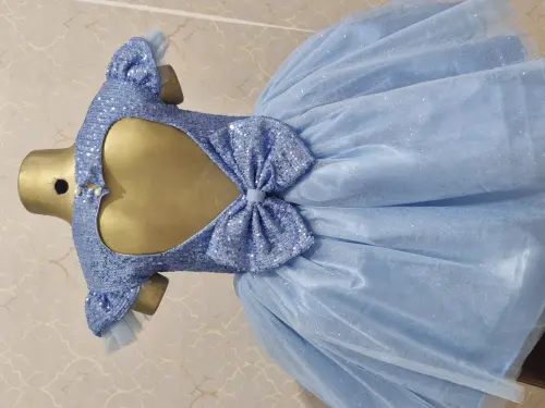 Vestido Luxo Infantil Smurfette