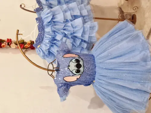Vestido Luxo Stitch Lilo 2em1