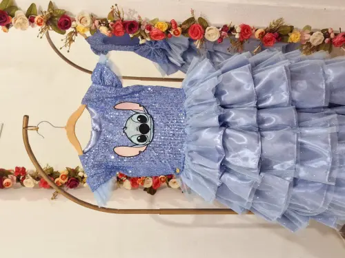Vestido Luxo Stitch Lilo 2em1